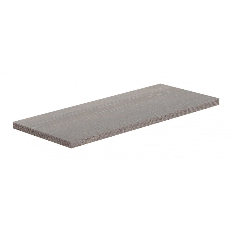 Mensola da Muro, Scaffale Legno, Mensola da Parete, Rovere Grigio Nuovo, 56x23,7x2,3 cm - Smart
