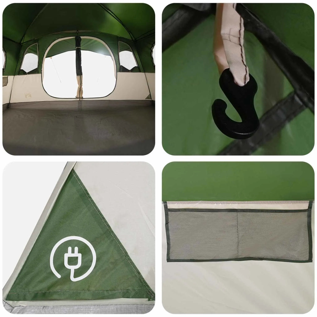 Tenda a tunnel Verde 366 x 244 x 198 cm Poliestere e Acciaio 42028665