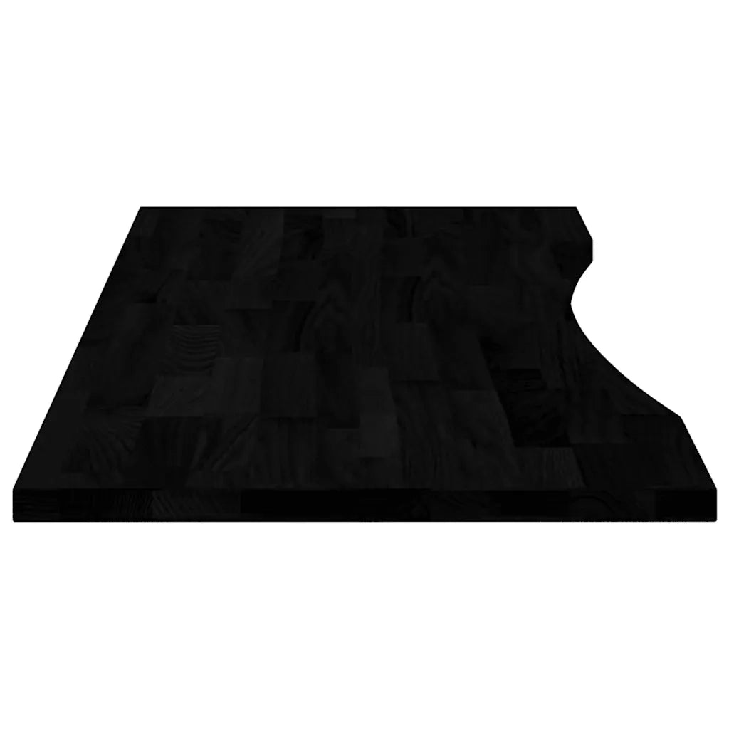 Piano Scrivania Marrone Scuro 120x50x2,5 cm in Rovere Massello