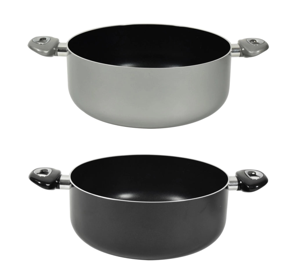 CASSERUOLA CHEF INDUCTION  CON 2 MANICI 28 CM COLORI ASSORTITI