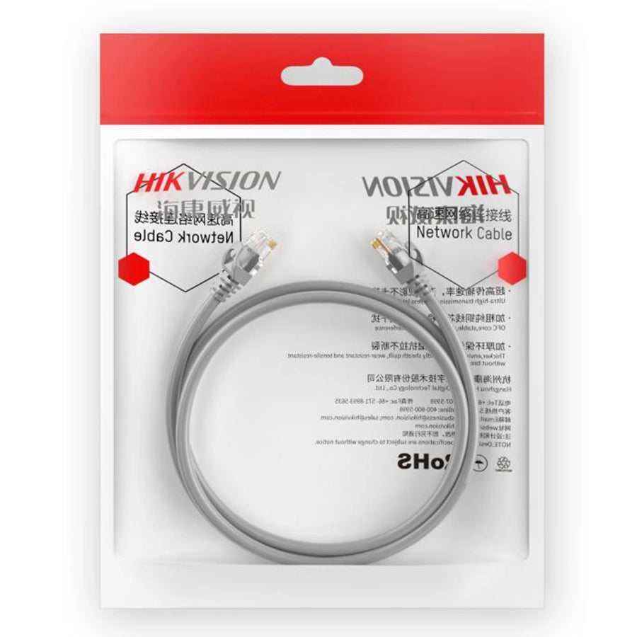 HIKVISION DS-1NP6UEC0-GR-5MT - CAVO LAN CAT6 U/UTP - 5M - GREY