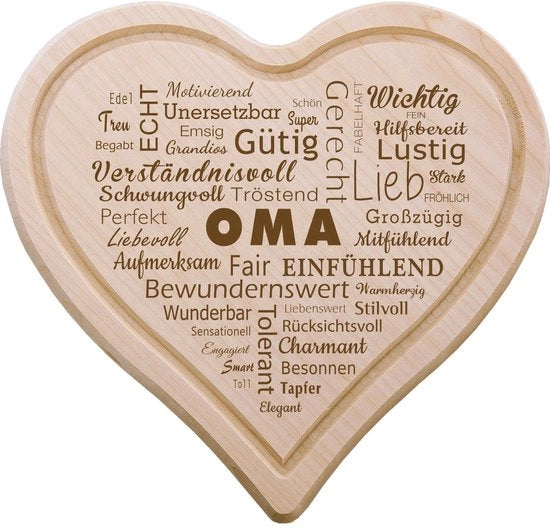 Piatto per colazione in forma di cuore • Piatto per snack con decorazione • Piatto in legno a forma di cuore • Regalo per genitori • Regalo per mamma • Piatto per colazione in legno