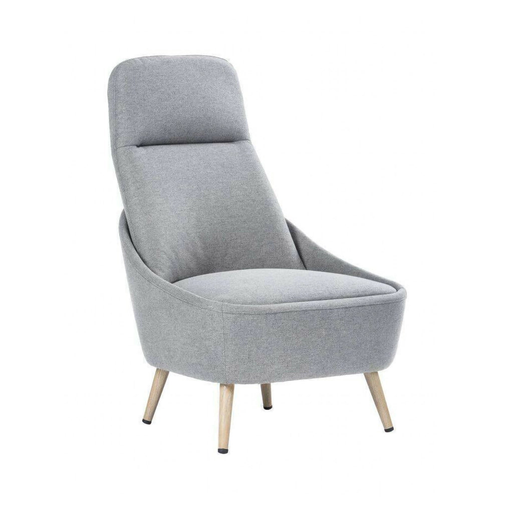 Sedia da ufficio Azzio, Seduta da attesa per ufficio, Poltrona ergonomica, 77x65h100 cm, Grigio