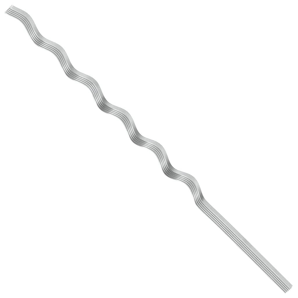 Set di 20 portavasi minimalisti 150 x 0,6 x 0,6 cm acciaio argentato 02_0058229