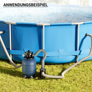 Filtro a sabbia con pompa autoadescante e valvola a 5 posizioni HZS-200, 220W, filtraggio acqua piscina