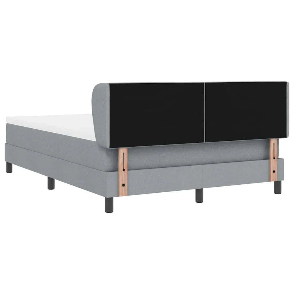 Letto a molle con materasso Grigio chiaro 140 x 200 cm Tessuto 3340087