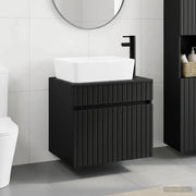 Set di mobili per il bagno Nero Legno ingegnerizzato 3404301