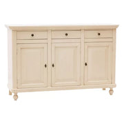 Madia credenza 3 ante legno shabby chic avorio150x43x98 - Mobili 2G