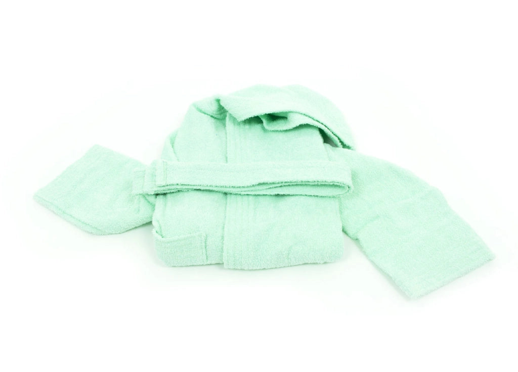 Accappatoio Per Bambini In Spugna Modello Children Colore Verde - 8 Anni - Verde