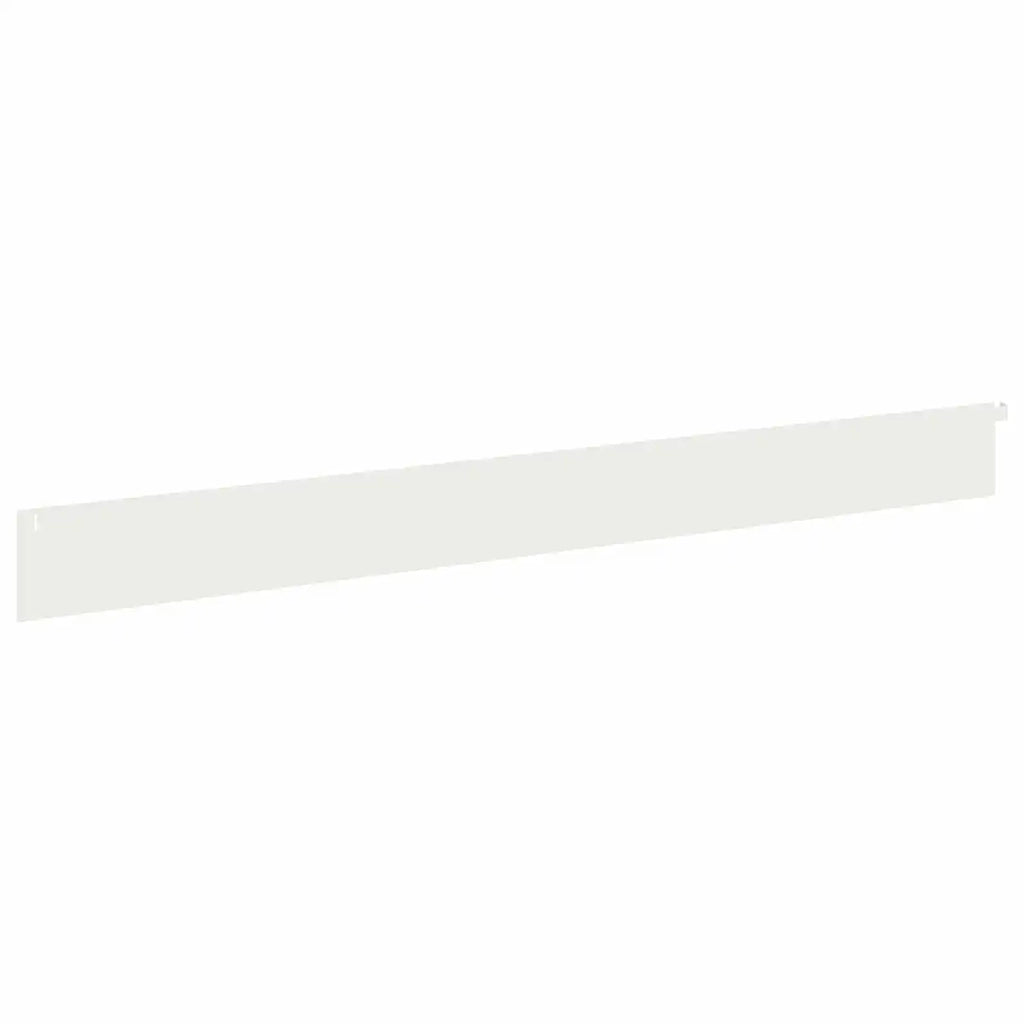 Bordura per Prato 10 pcs 102 x 10 x 4 cm Acciaio Bianco 8008745