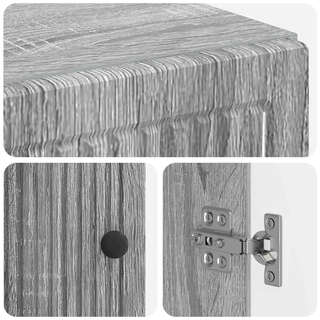 Mobile Bagno EDE Sonoma grigio 66 x 25,5 x 190 cm 896041