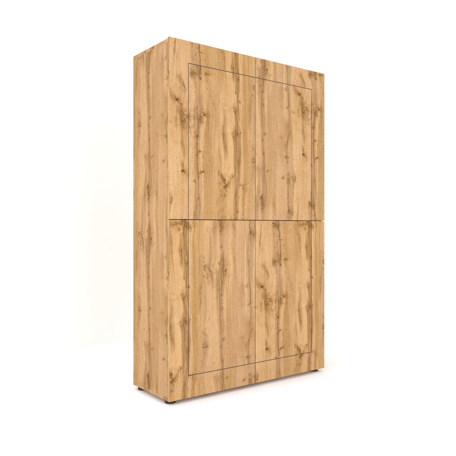 Credenza Alta 4 Ante 100x35x165 cm Elios Quercia Natura