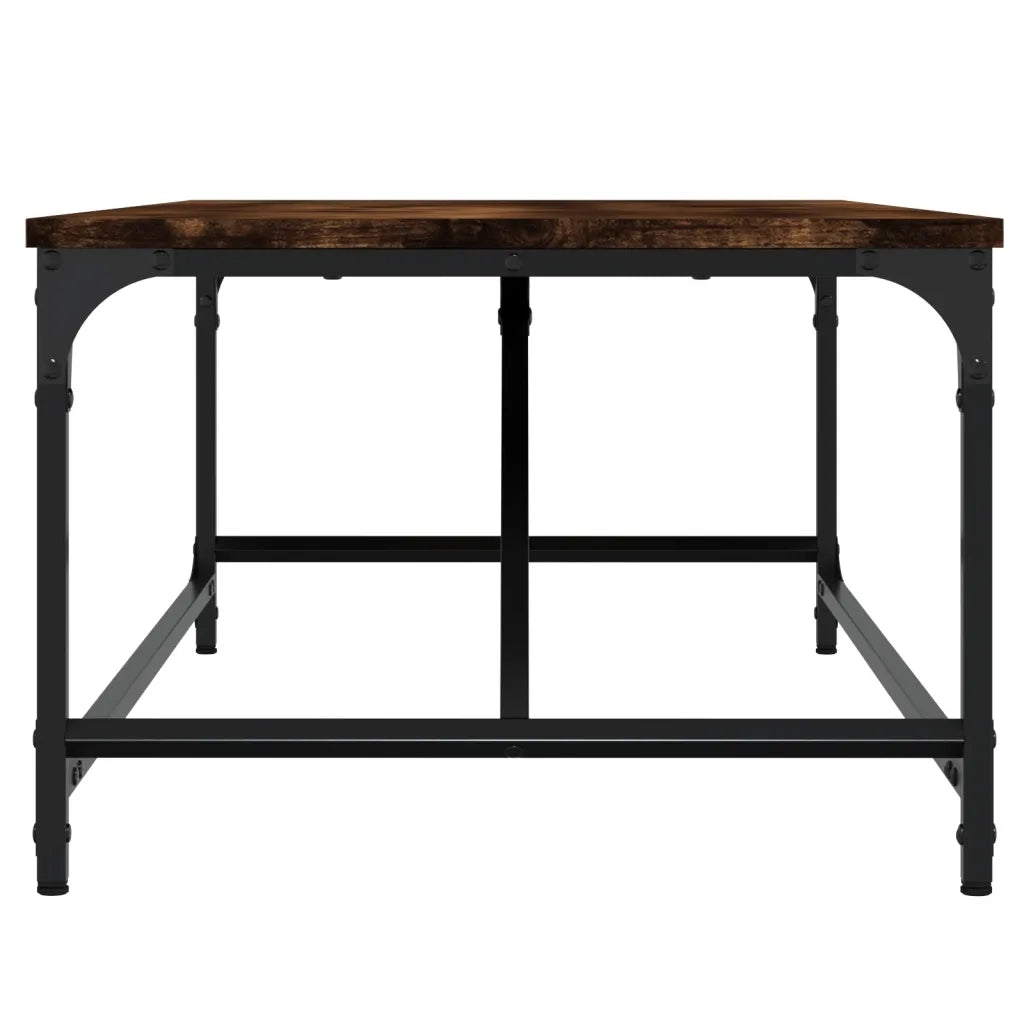 Tavolino da Salotto Rovere Fumo 100x50x35 cm Legno Multistrato 835331
