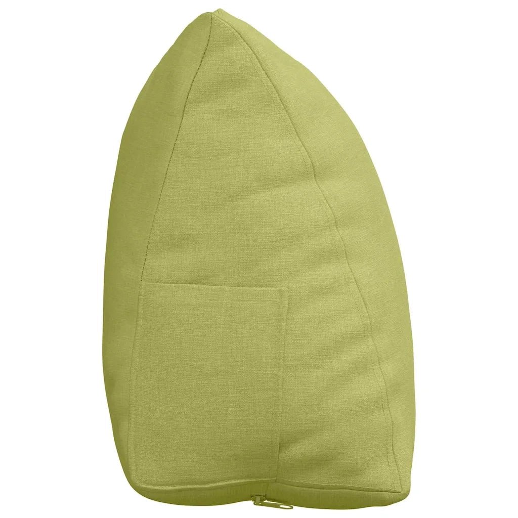 Cuscino per Schiena Verde chiaro 45 x 20 x 35 cm Tessuto