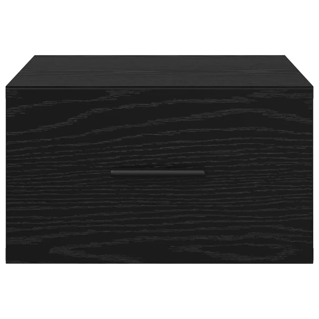 Comodino | Armadio da Notte | Mobiletto da notte Rovere nero 35 x 35 x 20 cm Legno multistrato