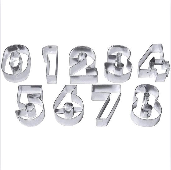 Sfere numeriche grandi, 9 sfere per tutti i numeri, in metallo.