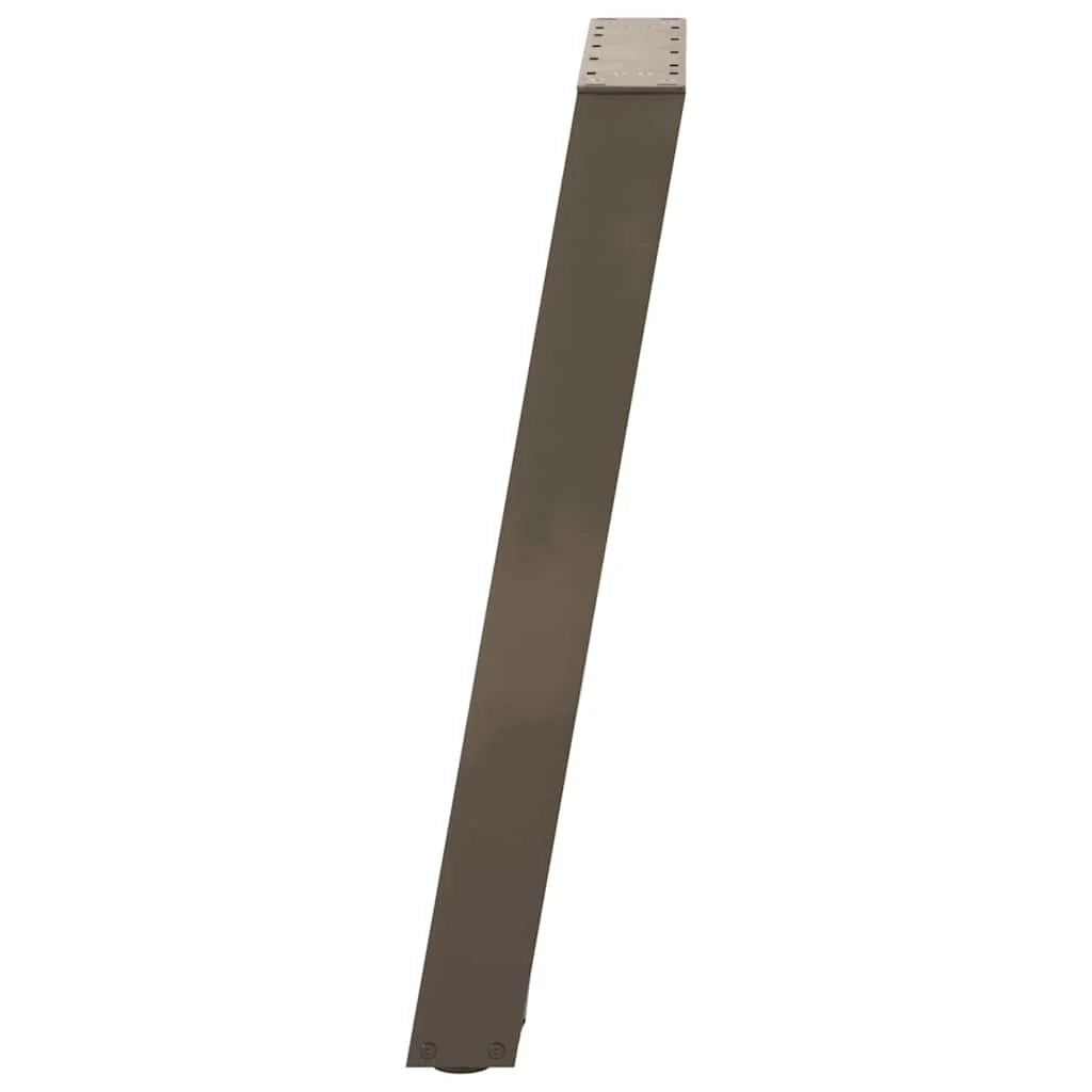 Set di 2 gambe per tavolo da pranzo a forma di U 60 x 73 cm robuste e stabili design moderno in acciaio naturale 02_0057071