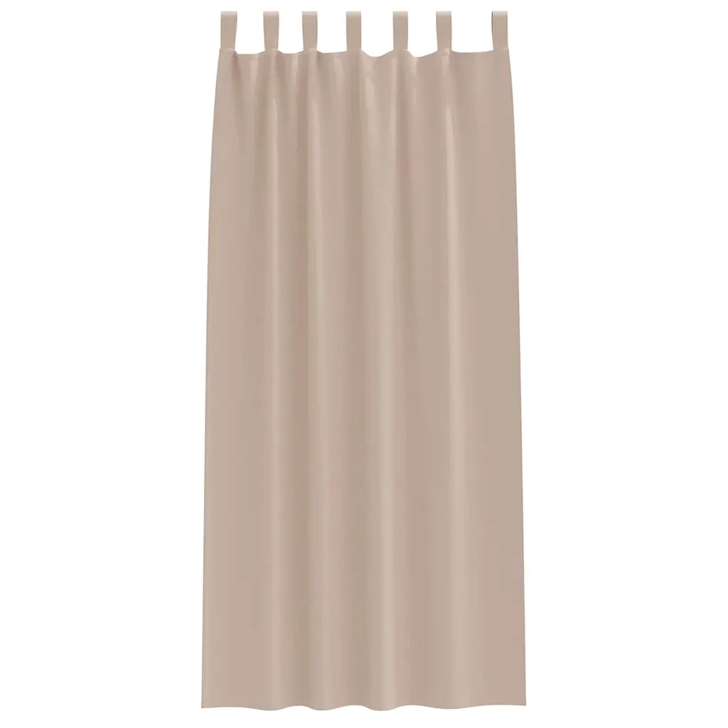 Tende Blackout con Anelli 2 pcs Talpa 225 x 140 cm Poliestere 4107550