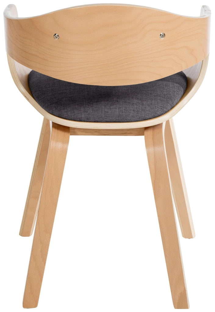 Sedia Kingston in Tessuto Natura/grigio chiaro
