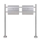 Casetta della Posta Doppia con Supporto in Acciaio Inox CFW9910227
