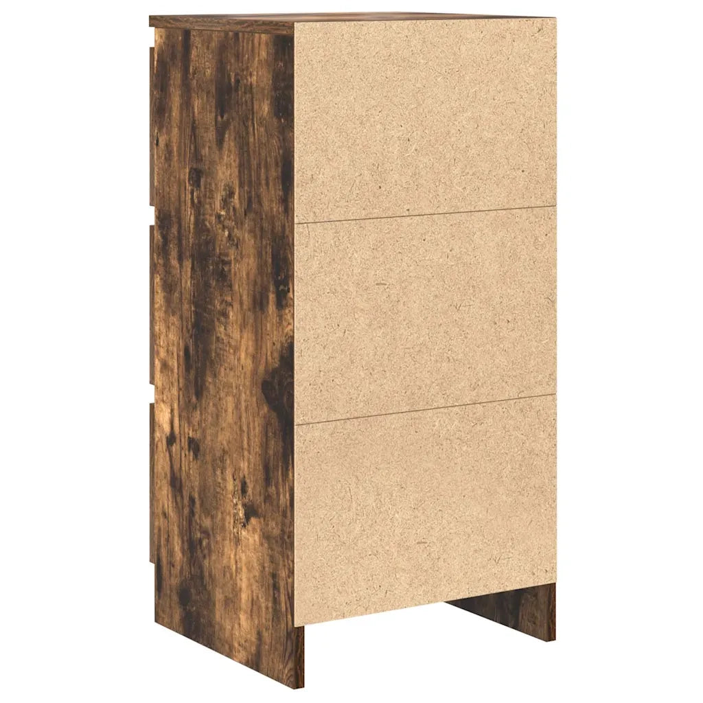 Credenza | Madia | Buffet da pranzo | Armadio da pranzo Rovere Fumo 37,5x35x76 cm in Legno Multistrato