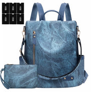 Borsa per donna Stile - Antifurto - Cinture regolabili e rimovibili - Pelle PU impermeabile - Multifunzionale - Chiusura metallica duratura - Borsa portatile