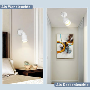 ZMH Faretto da soffitto moderni 1 lampadina GU10 orientabile