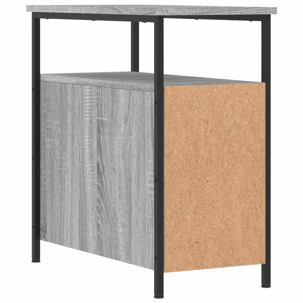 Comodini 2 pz-Set di 2 Tavolino da notte Grigio Sonoma 30x60x60 cm in Legno Multistrato 485257