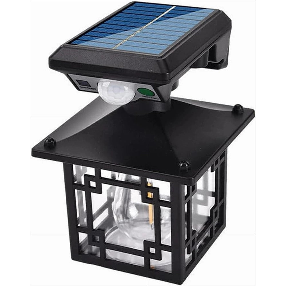 Trade Shop - Luce Solare Da Esterno Sensore Movimento Ip65 Lampada Da Parete Giardino Cortile -