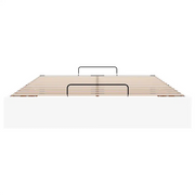 Struttura Letto Pouf con Materasso Bianco 140x190 cm Similpelle
