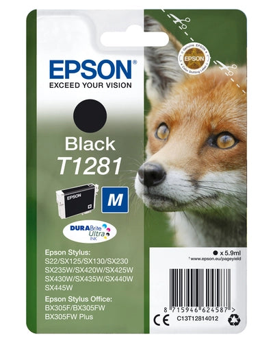 Epson Fox Inchiostro nero singolo DURABrite Ultra Volpe T1281