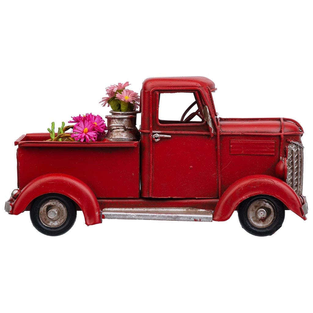 Furgone in metallo rosso 16,5x7,5x8,5h