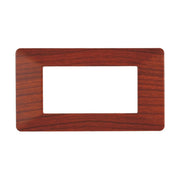 Placca Plastica Serie Starlight 4P Colore Radica Compatibile Con Vimar Plana
