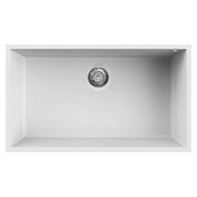 Lavello Elleci Incasso 1 vasca 76x44 Quadra 130 Sottotop Keratek Plus Bianco White Assoluto LKQ13096BSO