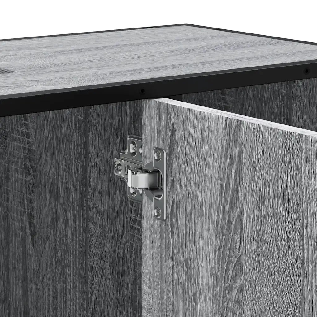 Mobile Lavabo Bagno Grigio Sonoma 60x30x60 cm Legno Multistrato 849292