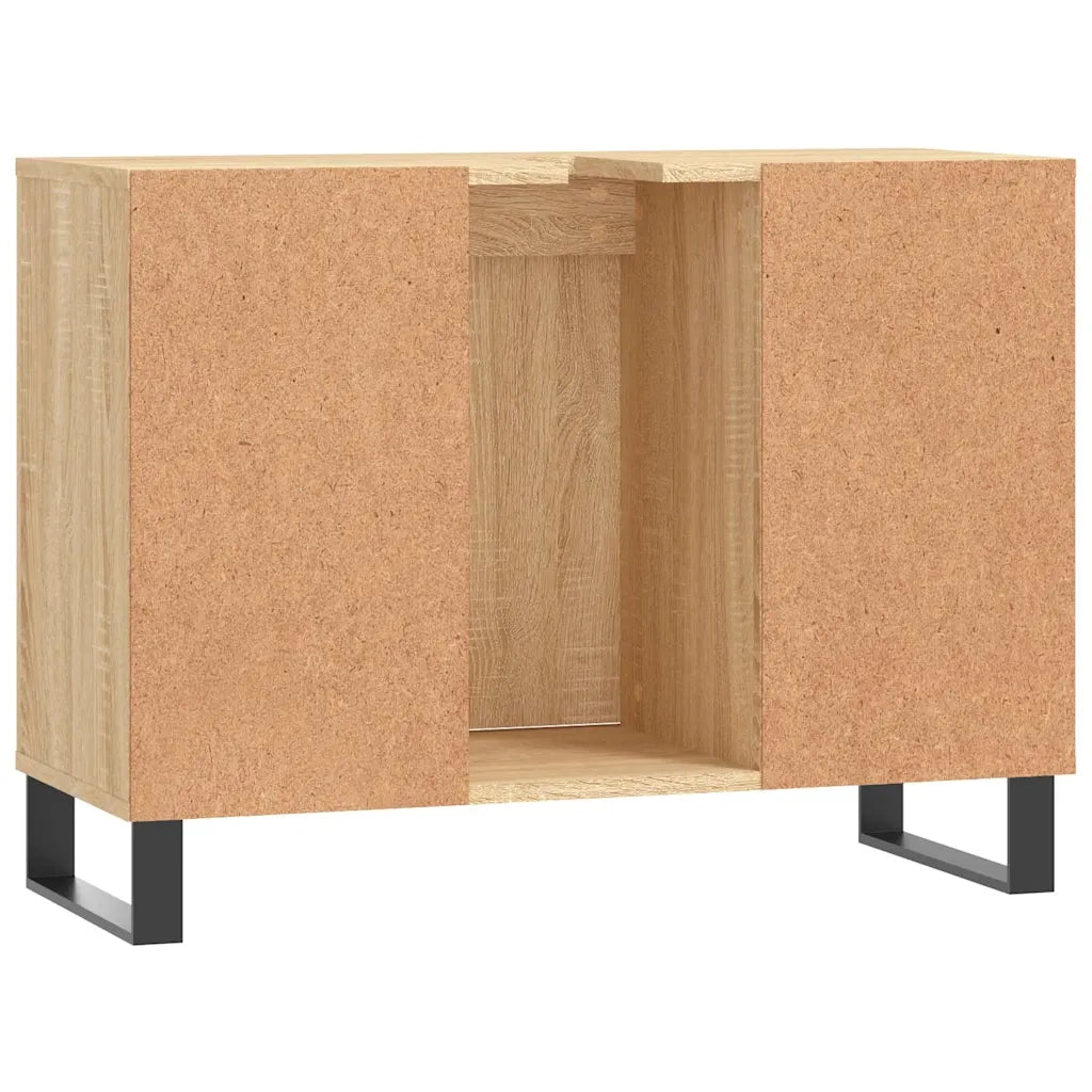 vidaXL Mobile da Bagno Rovere Sonoma 80x33x60 cm in Legno Multistrato