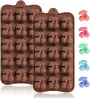 Miniere forme per caramelle in silicone - 15 cavità - per caramelle di cioccolato, snack di gomma e frutta