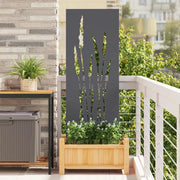 Schermo per privacy in giardino Floreale Antracite 50 x 140 cm 876310