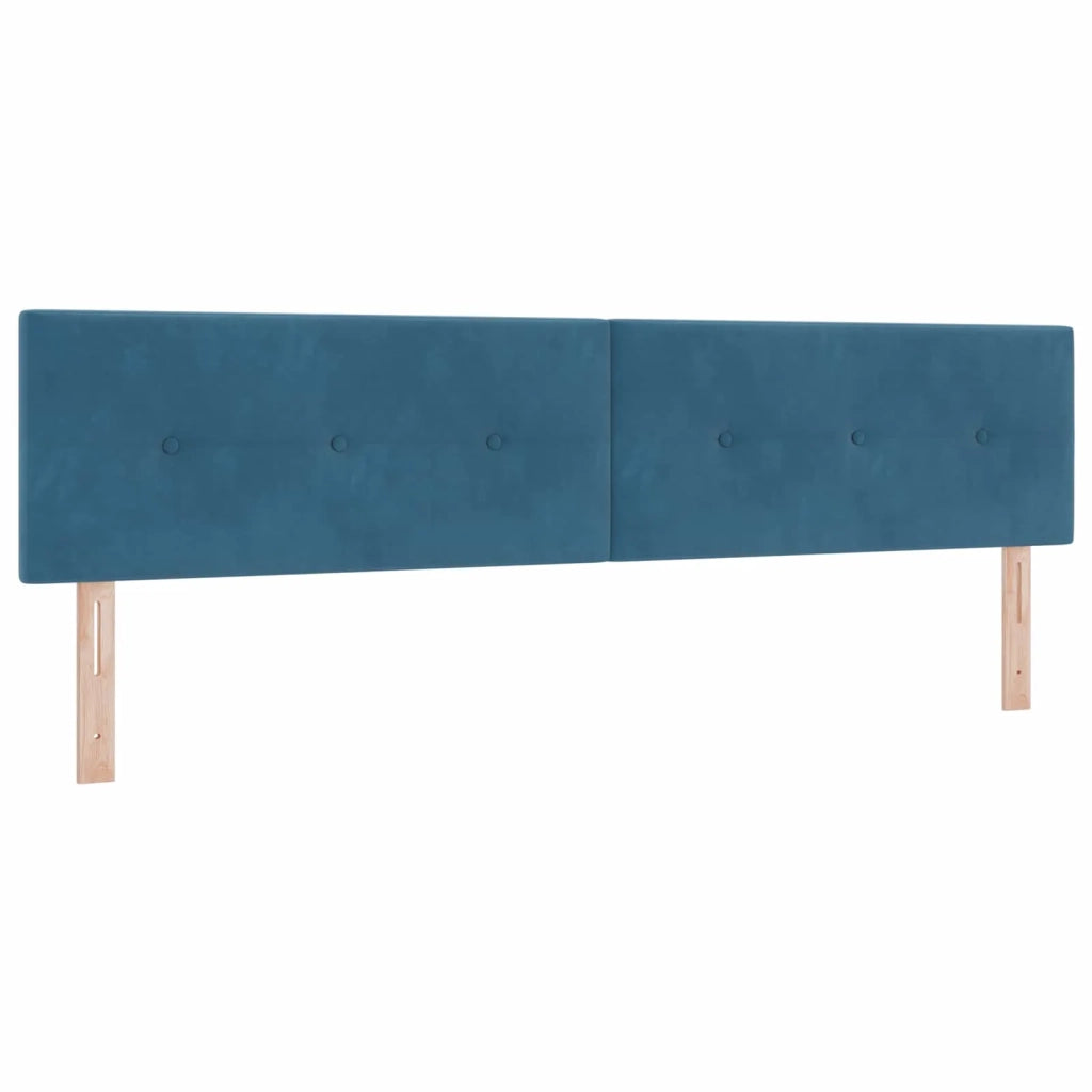 Letto con Contenitore Blu Scuro 200 x 200 cm Velluto 3458833