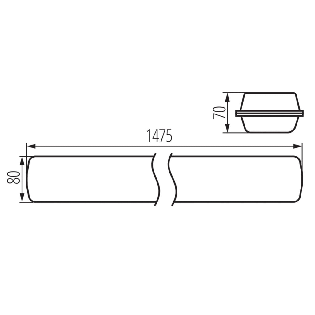 Plafoniera LED Kanlux MAH 22608 48W 4000K IP65 grigia