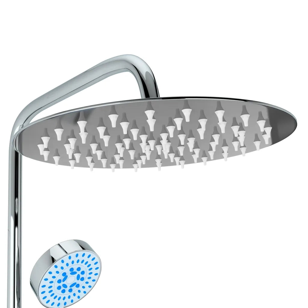 Set per Doccia a Doppio Soffione con Doccetta Acciaio Inox CFW8398441