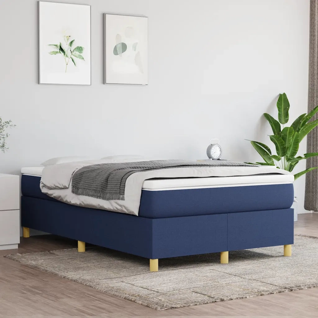 Giroletto a Molle con Materasso Blu 120x190 cm in Tessuto 3269696