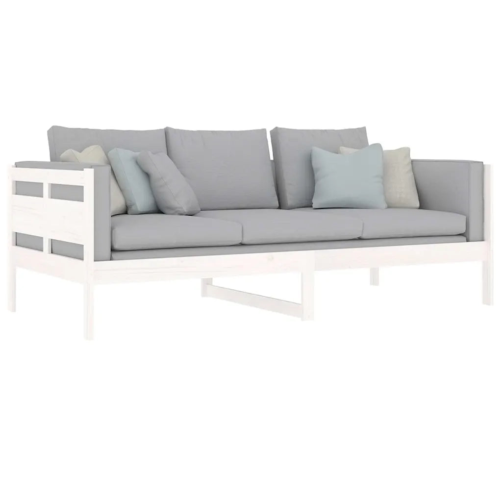 Dormeuse Bianca in Legno Massello di Pino 90x200 cm 820298