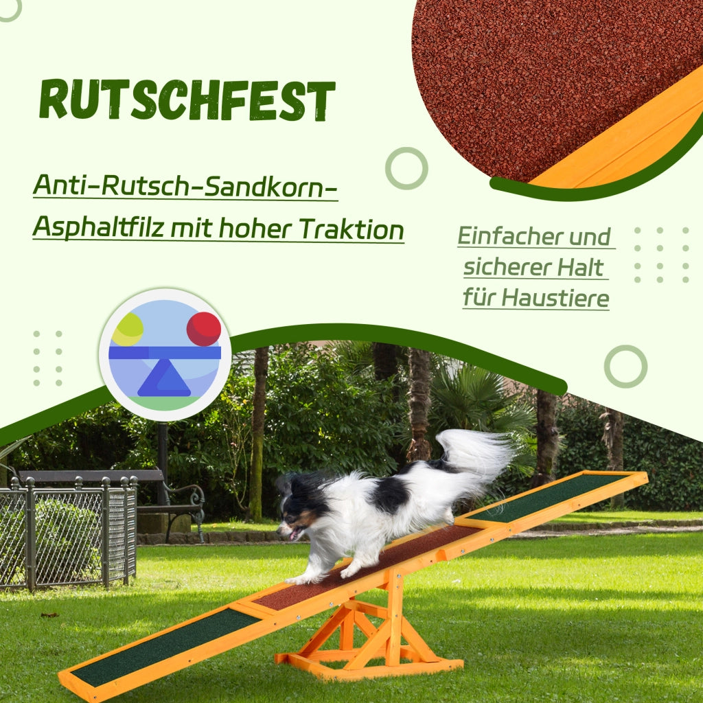 Giochi da arrampicata in legno di pino con superficie antiscivolo per cani fino a 30 kg colore legno naturale