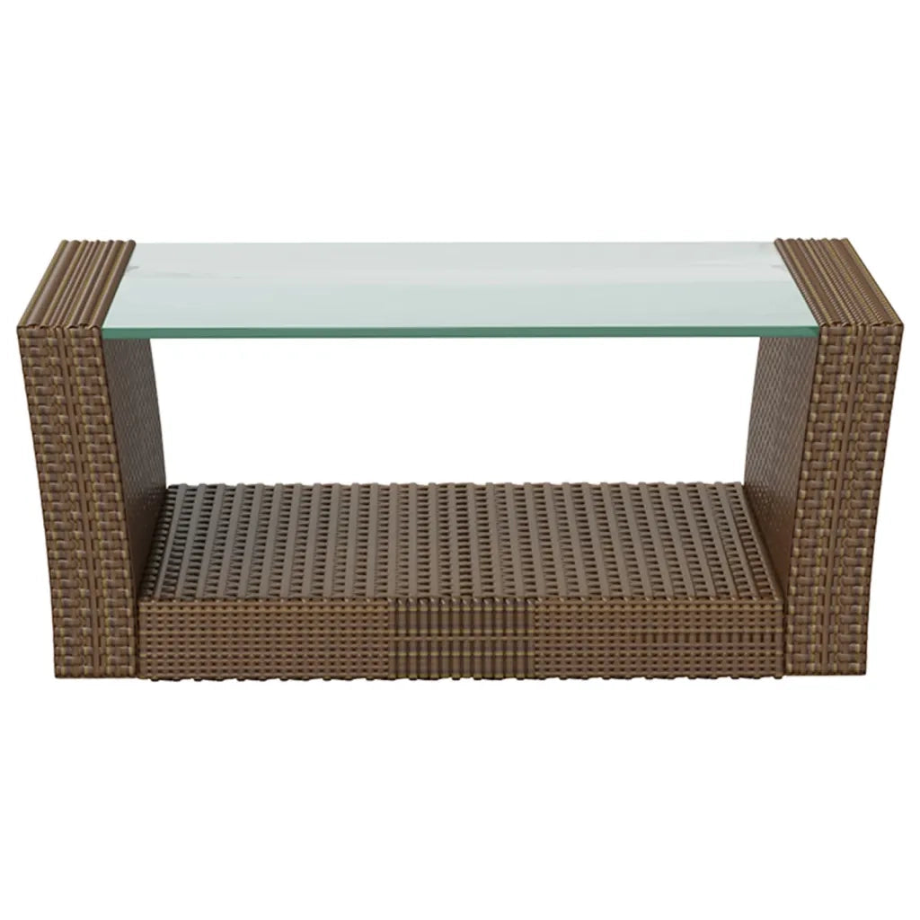 Set Divani da Giardino 8 pz con Cuscini in Polyrattan Marrone cod mxl 38617