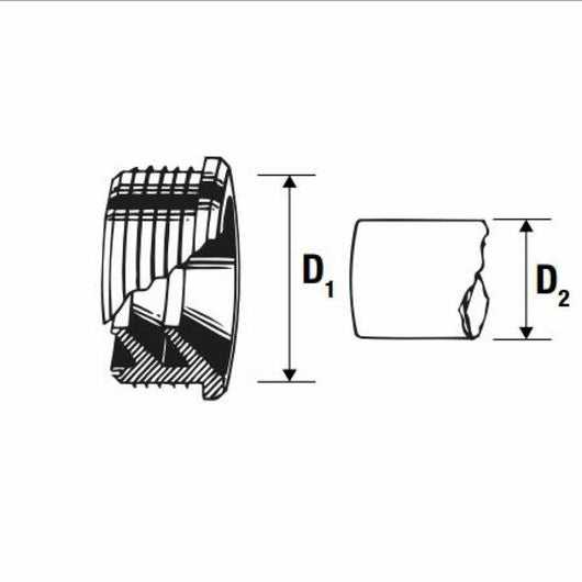 Morsetto in gomma d.46x1 1/2 b07 wsfr2nc