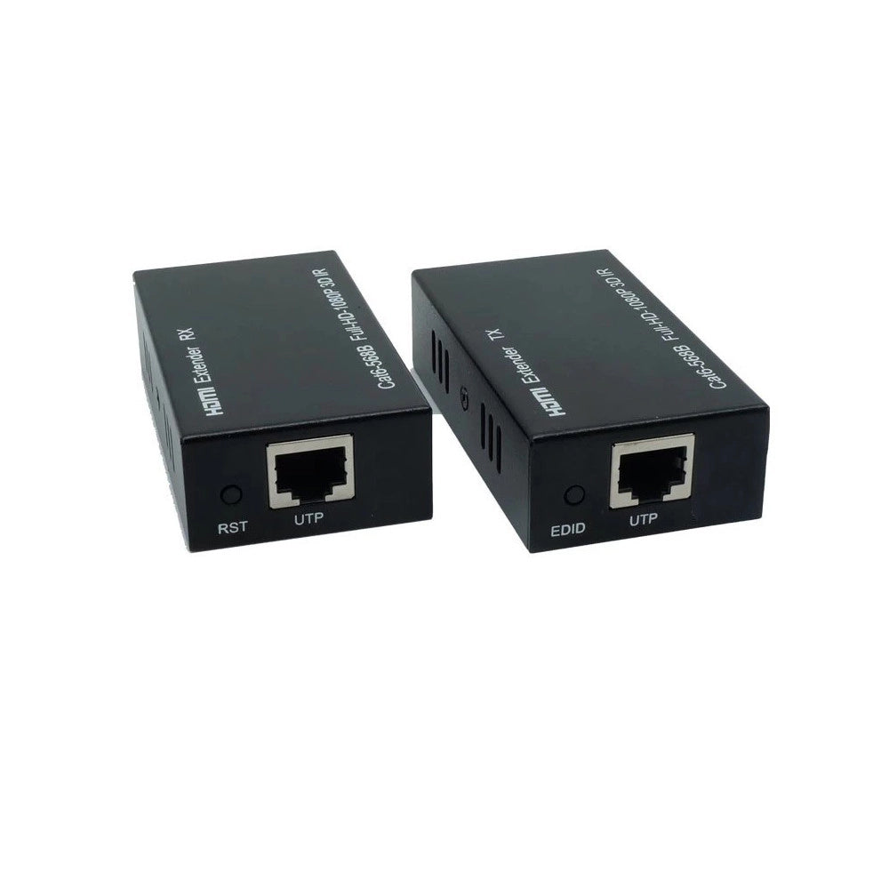 Trade Shop - Hdmi Extender Ethernet Cavo Di Rete Lan Over Cat6 60 Metri Hdmi 3d Fullhd 1080p -