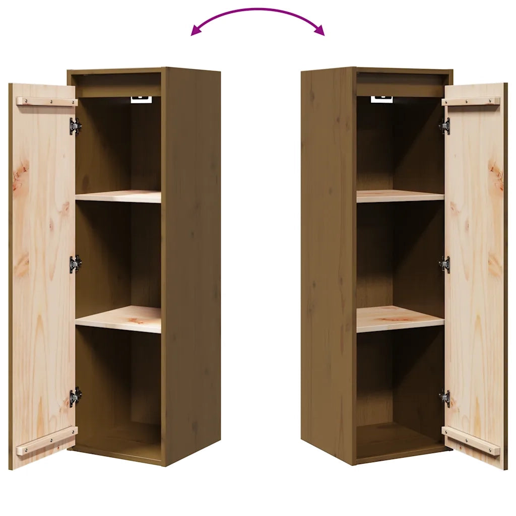 Pensili Miele 2 pz 30x30x100 cm in Legno Massello di Pino cod mxl 33546