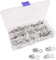 Set di 50 chiusure metalliche grigie per luci da soffitto e decorazioni per la casa