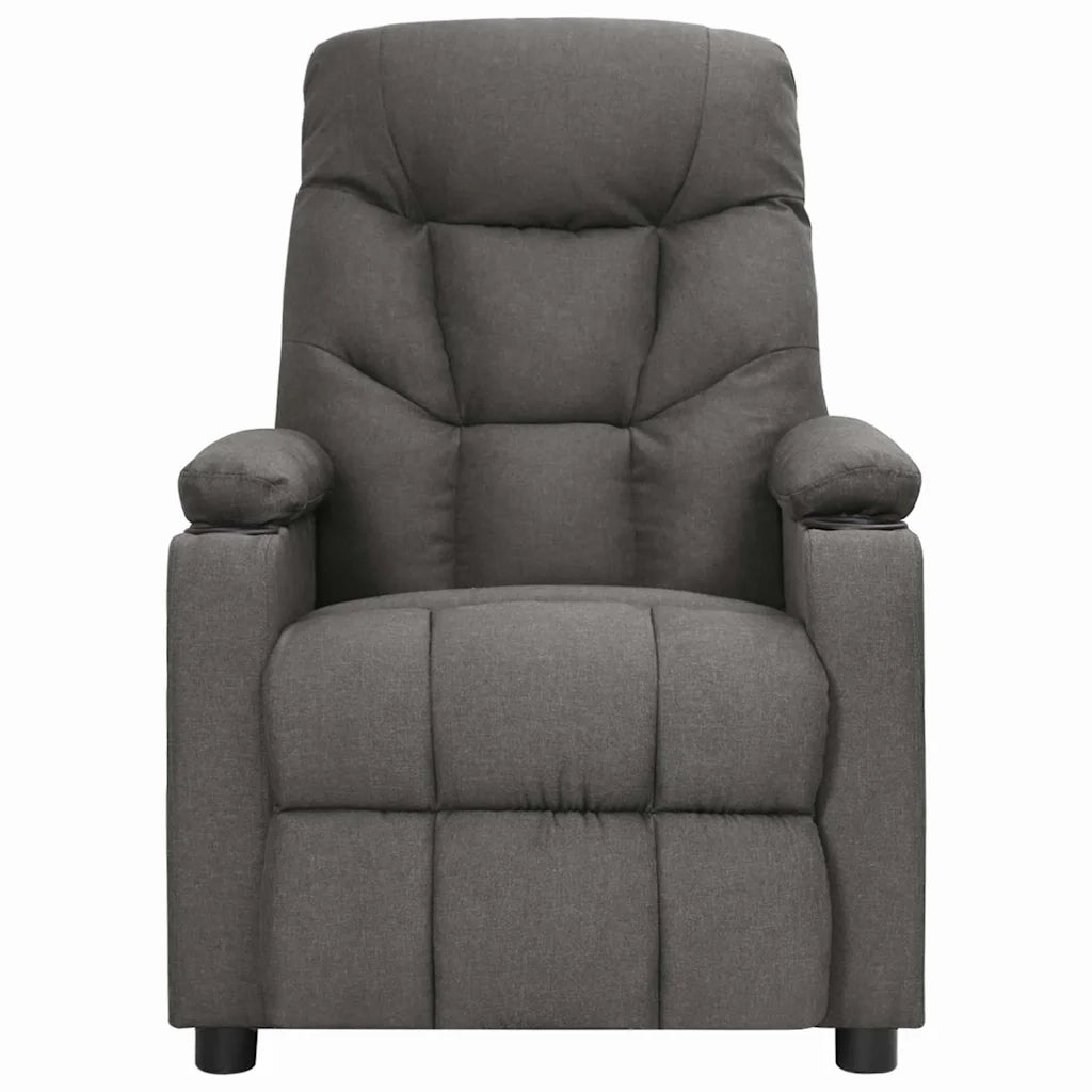 Divano Sedia-Poltrona Reclinabile in Tessuto Grigio Scuro 376274